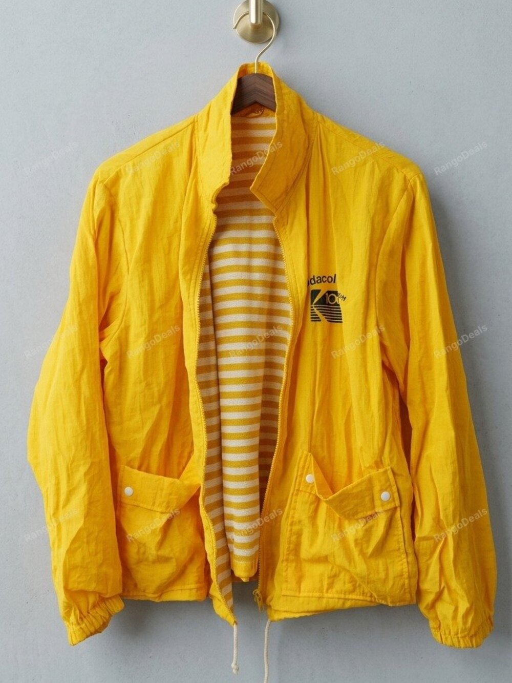 Vintage Kodak Color Film Windbreaker Bomber Zipper Jacket MADE IN JAPAN Size M